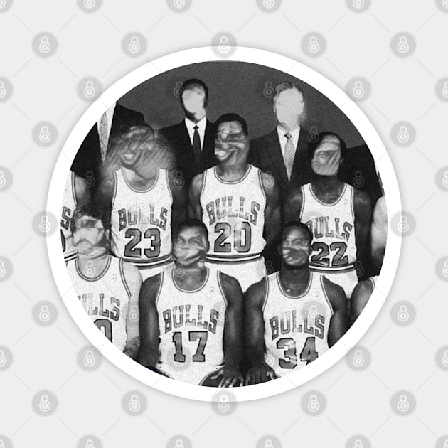 Cocaine Circus Team Photo White Magnet by DDT Shirts